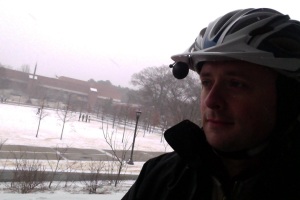 Me on a snowy Georgia Tech campus, January 28, 2014
